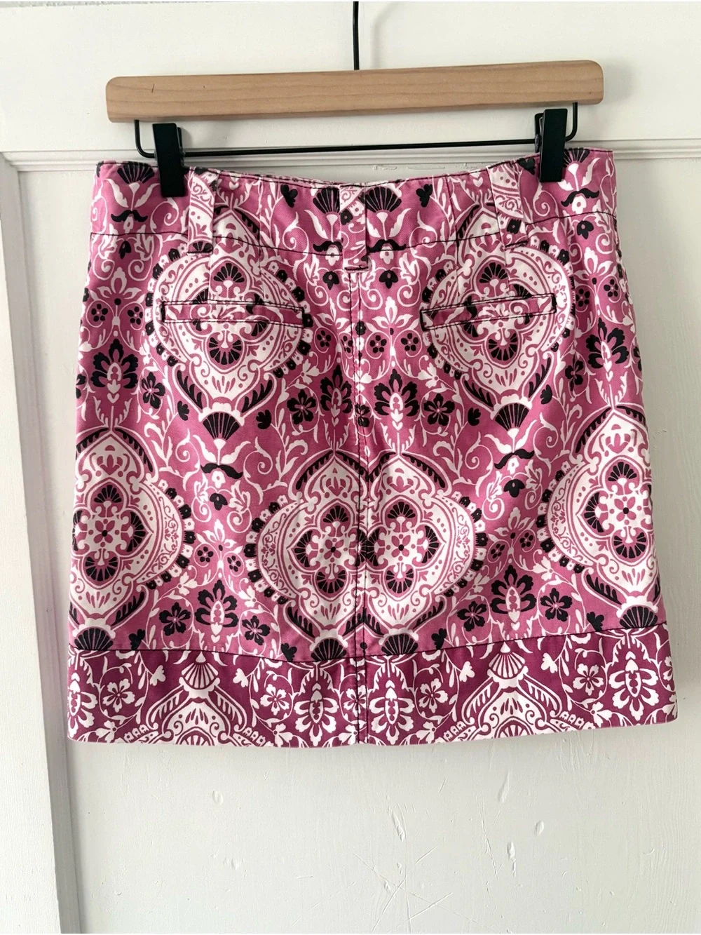 Y2K LOFT Pink & White Printed Mini Skirt